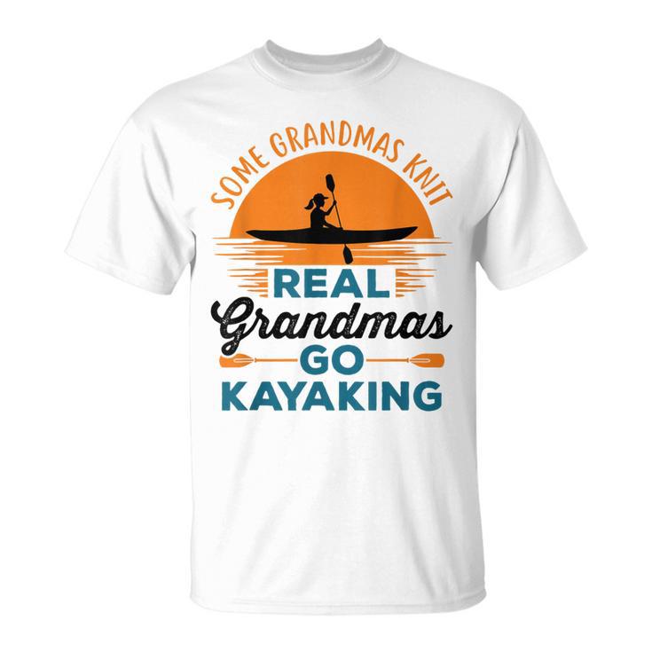 Real Grandmas Go Kayaking Yak Kayak Women Canoe Kayaker T-Shirt, trending gift