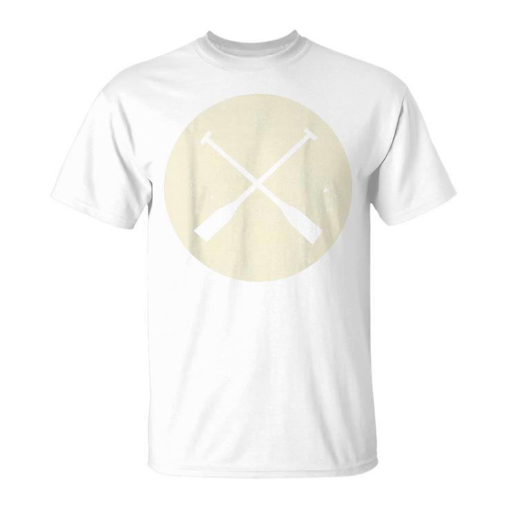 Retro Vintage Canoe Paddles Crossing Canoe & Kayaking T-Shirt, trending gift