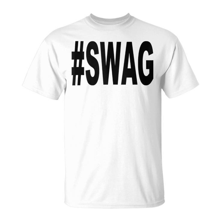 Swag Con Hashtag In Mangas Camiseta unisex