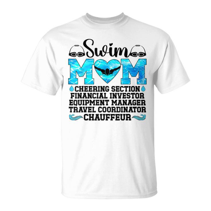 Swim Mom Definition Swimming Mother Of A Swimmer Mom T-Shirt