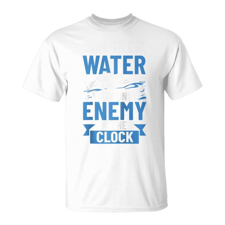 Swimming Enthusiast Swimming Expert Swimming Lover Swimmer Raglan Baseball Tee T-Shirt