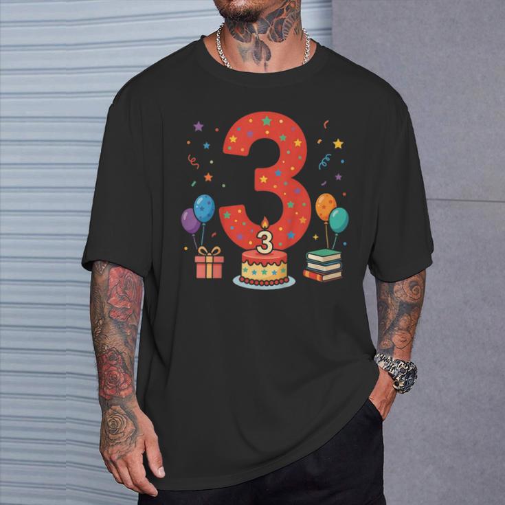 3 Años Cumpleaños 3Er Cumpleaños Niño Niña Camiseta unisex Regalos para él