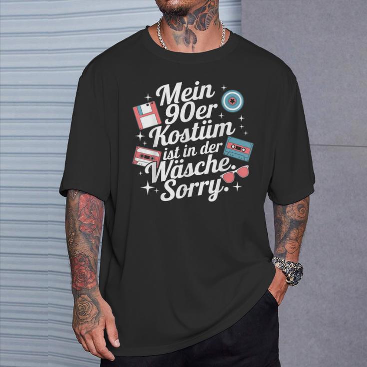 90Er Party Kostüm Ist In Der Wäsche Retro Outfit Neunziger T-Shirt Geschenke für Ihn