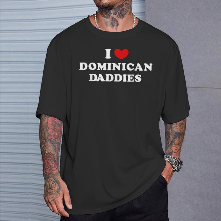 Amo I Papà Dominicani Amo I Papà Dominicani Maglietta Regalos para él