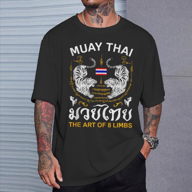 The Art Of 8 Limbs Sak Yant Tiger Muay Thai T-Shirt Gifts for Him The Art Of 8 Limbs Sak Yant Tiger Muay Thai T-Shirt Gifts for Him