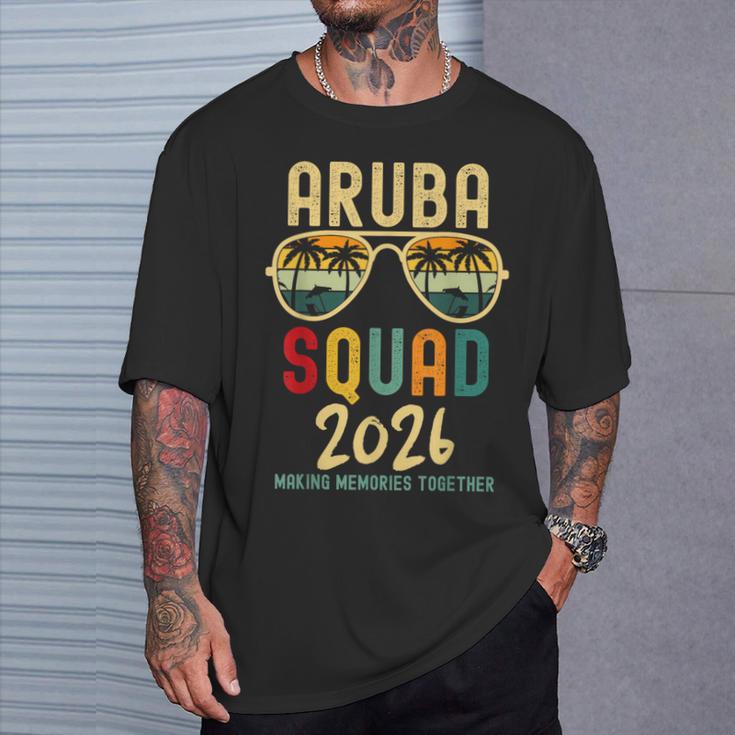 Aruba Squad 2026 Tropical Group Family Vacation Matching T-Shirt Gifts for Him
