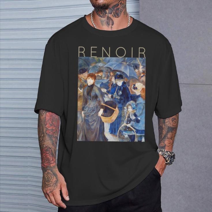 Auguste Renoir Los Paraguas Otoño Camiseta unisex Regalos para él
