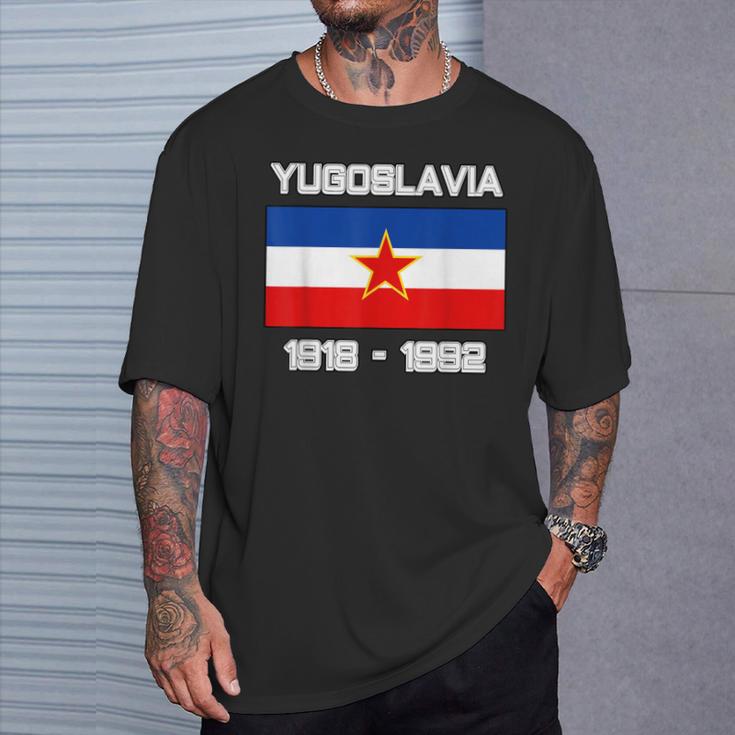 Bandera Jugoslavija República Federativaocialista De Yugoslavia Camiseta unisex Regalos para él
