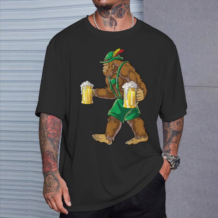 Bigfoot LederhosenOktoberfest Taza De Cerveza Para Hombre Camiseta unisex Regalos para él