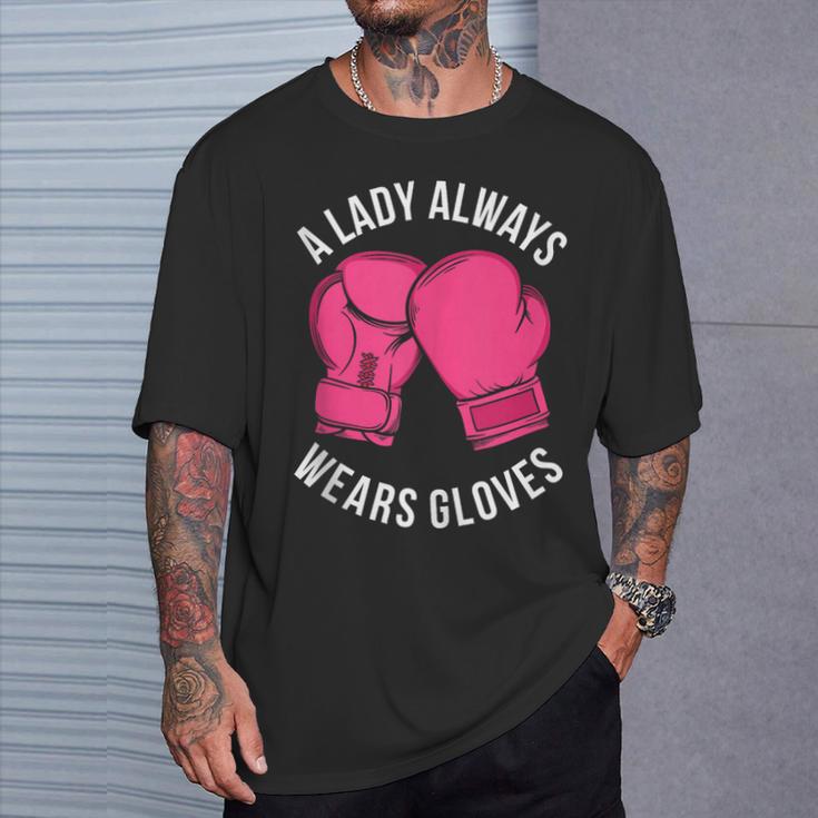 Boxing Gloves Muay Thai Women Girls Muay Thai T-Shirt Gifts for Him