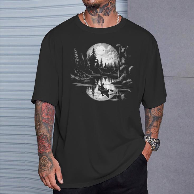 Canoe Canadian Canoeists Nature Canoe T-Shirt Gifts for Him