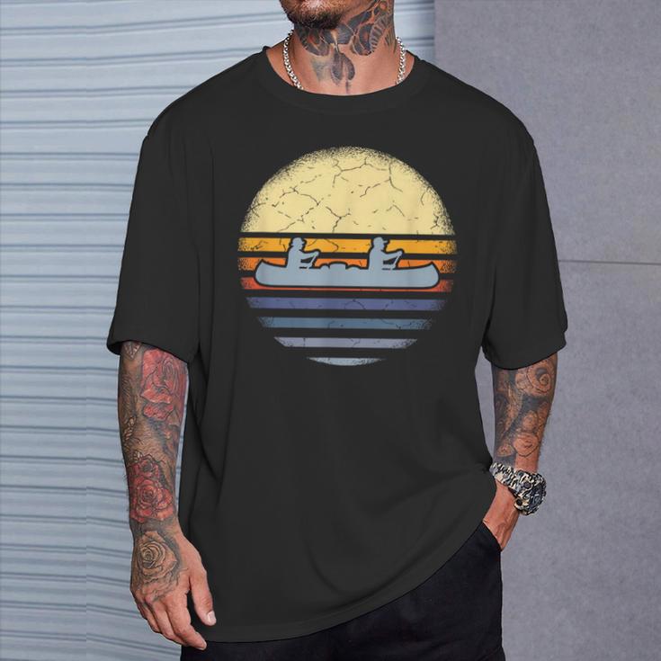Canoe Canoeing Vintage Sunset T-Shirt Gifts for Him Canoe Canoeing Vintage Sunset T-Shirt Gifts for Him