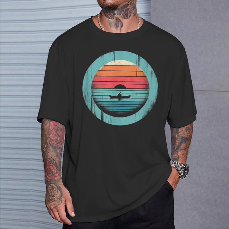 Canoe Sunset T-Shirt Gifts for Him