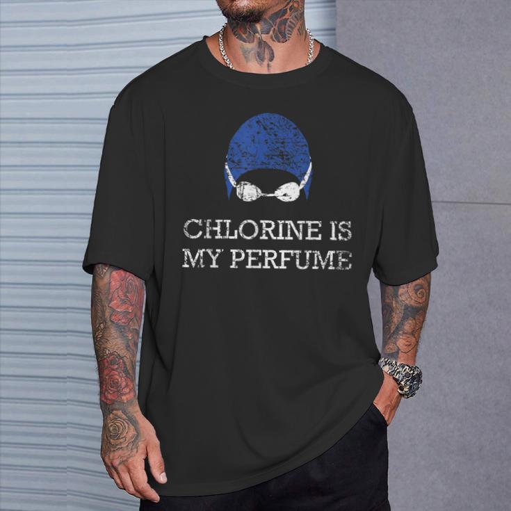 Chlorine Is My Perfume Shirt Swim Swimming T-Shirt Gifts for Him Chlorine Is My Perfume Shirt Swim Swimming T-Shirt Gifts for Him