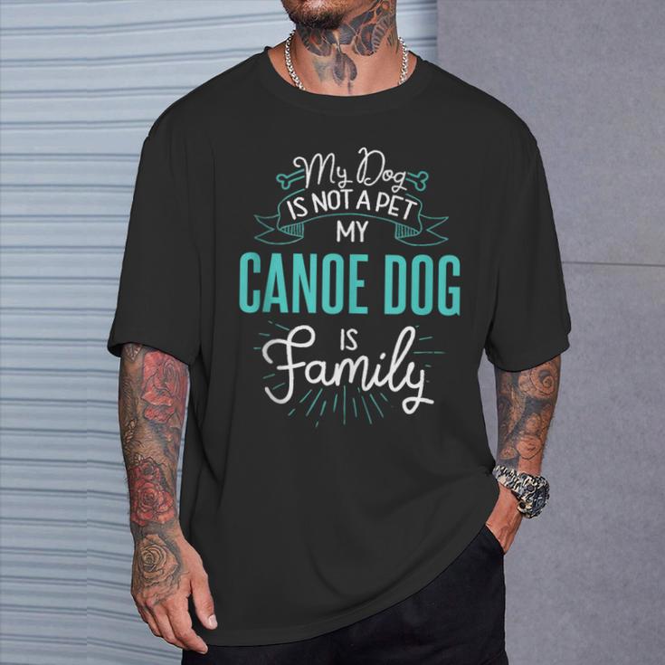 Cute Canoe Dog Shirt Family Dog For Women Men Sleeveless T-Shirt Gifts for Him