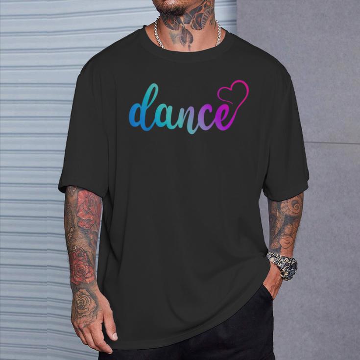 Cute Love Dancetilvolle Tänzerin Tanzliebhaber Tanzen T-Shirt Geschenke für Ihn