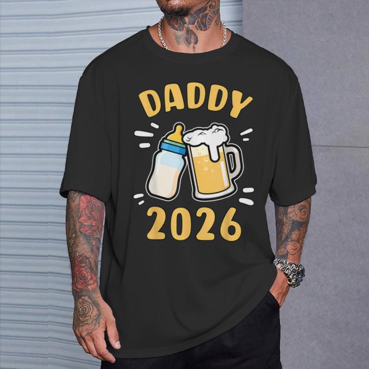 Daddy 2026 Nuovo Papà Annuncio Del Padre Giovane Maglietta Regalos para él