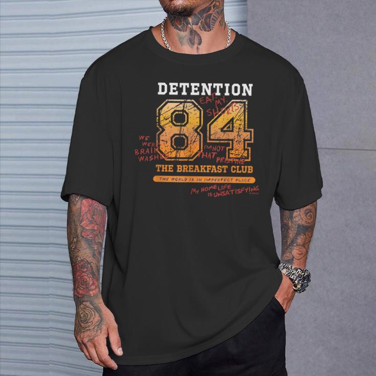 Detención 84 El Club Del Desayuno Come Mis Pantalones Cortos Camiseta unisex Regalos para él
