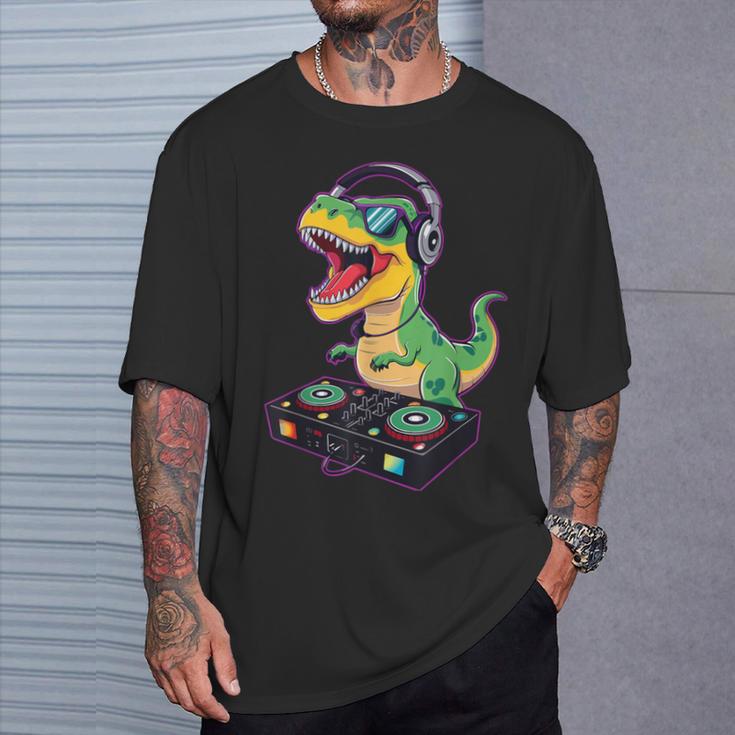Dinosaure Cool Dj T-Rex T-Shirt Cadeaux pour lui