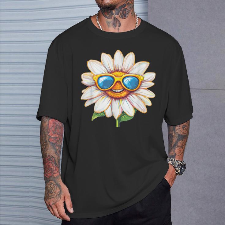 Divertidas Margaritas Con Gafas Deol Para Margaritas Y Temporada De Flores Camiseta unisex Regalos para él
