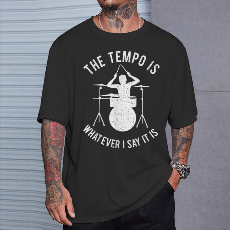 Drum Kit Graphic For a Drummer With Percussion Instruments T-Shirt Gifts for Him Drum Kit Graphic For a Drummer With Percussion Instruments T-Shirt Gifts for Him