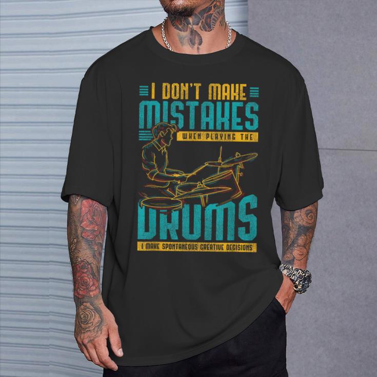 Drummer Drummer Drum Kit T-Shirt Gifts for Him Drummer Drummer Drum Kit T-Shirt Gifts for Him