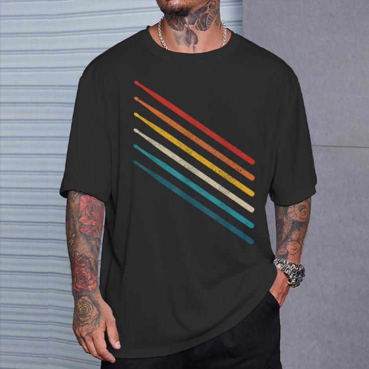 Drummer Drum Kit Vintage Retro Drummer T-Shirt Gifts for Him Drummer Drum Kit Vintage Retro Drummer T-Shirt Gifts for Him