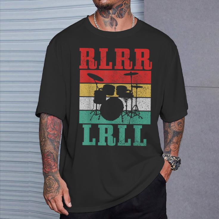 Drummer RLRR LRLL Vintage Drum Kit T-Shirt Gifts for Him Drummer RLRR LRLL Vintage Drum Kit T-Shirt Gifts for Him