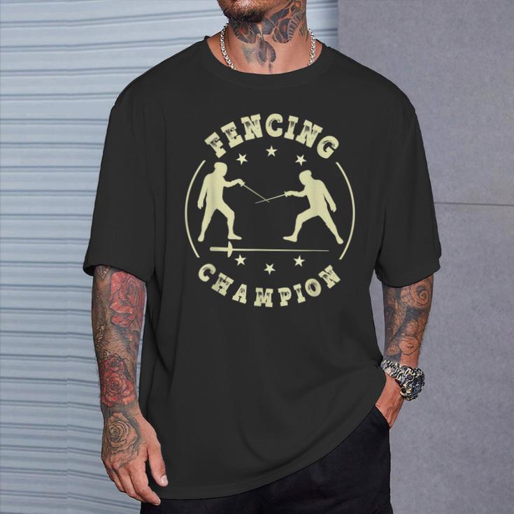 Esgrima Camisa Deable Espada Diseño Deportivo Para Esgrima Camiseta unisex Regalos para él