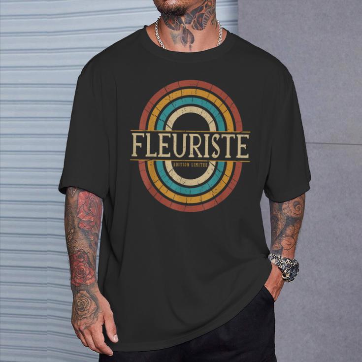 Fleuristeintage Retro T-Shirt Cadeaux pour lui
