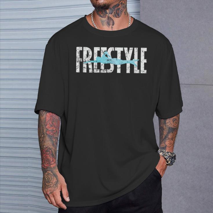 Freestyle Swimming T-Shirt Gifts for Him Freestyle Swimming T-Shirt Gifts for Him