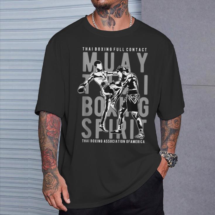 Full Contact Thai Boxing Association Of America Muay Thai T-Shirt Gifts for Him Full Contact Thai Boxing Association Of America Muay Thai T-Shirt Gifts for Him