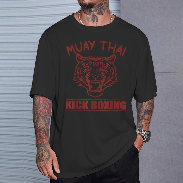 Great Muay Thai Tiger Kickboxing Martial Artist T-Shirt Gifts for Him