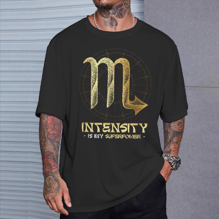 Horóscopo Del Zodiaco Escorpioigno Del Zodiaco Escorpio Camiseta unisex Regalos para él