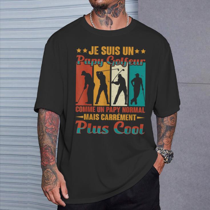 Humour Golf Golfeur Papy T-Shirt Cadeaux pour lui