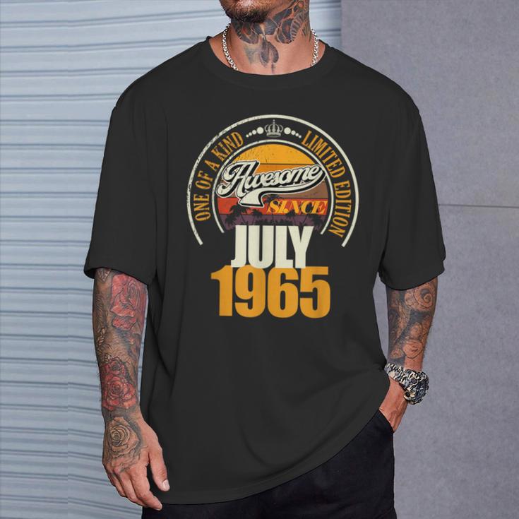 Ideal Desde Julio De 1965 61 Cumpleaños 61 Años Camiseta unisex Regalos para él