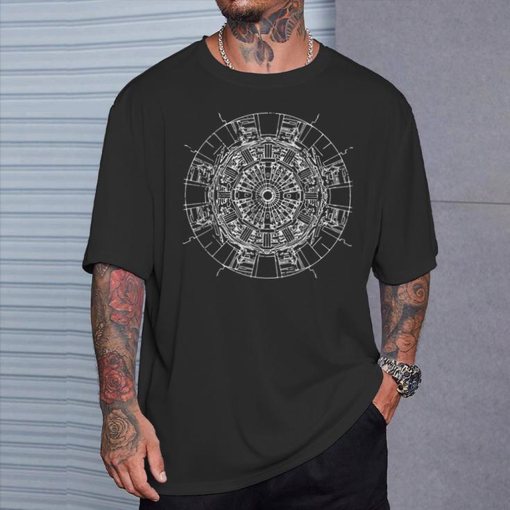 Ilustración Del Colisionador De Hadrones Grande Del Cern Camiseta unisex Regalos para él