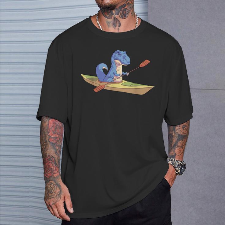 KayakRex Dinosaur Canoe Shirt Kayak For Children T-Shirt Gifts for Him