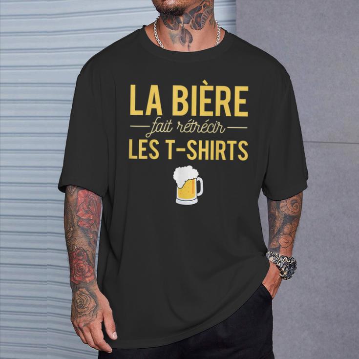 La Bière Fait Rétrécir Lesêtements Alcool Humour Pression T-Shirt Cadeaux pour lui