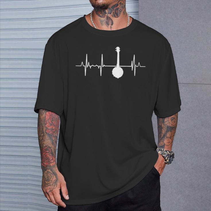 Latido Ukelele Músico Cardiograma Camiseta unisex Regalos para él