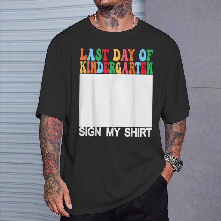 Letzter Kindergartentagign My Back Tochool T-Shirt Geschenke für Ihn
