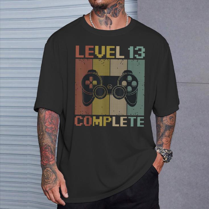 Level 13 Complete Gamer 13 Jahre Zocker Junge Geschenk T-Shirt Geschenke für Ihn