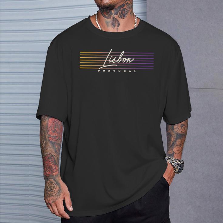 Lisboa Recuerdointage Portugal Camiseta unisex Regalos para él
