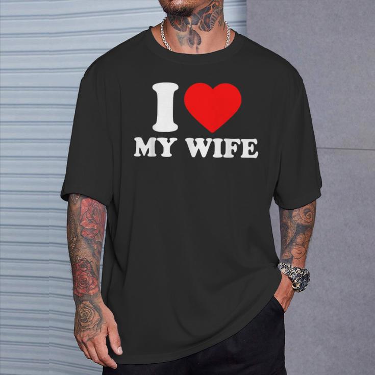 I Love My Wife I Heart My Wifealentines Day Tシャツ 彼への贈り物