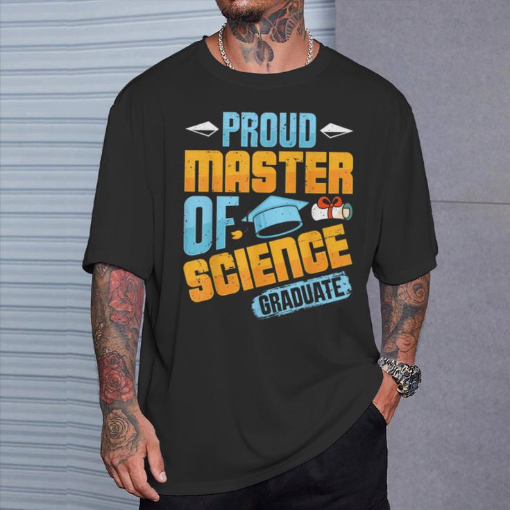 Master Ofcience Proud Master Ofcience Graduate Abschluss T-Shirt Geschenke für Ihn