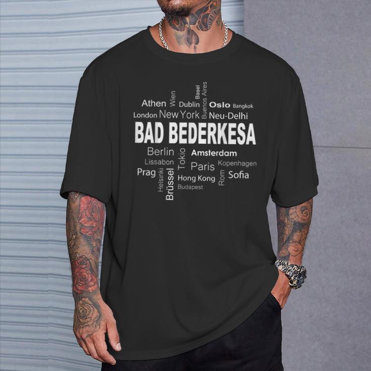 Mein Dorf Ist Mein Leben Bad Bederkesa New York Berlin Meine Hauptstadt T-Shirt Geschenke für Ihn