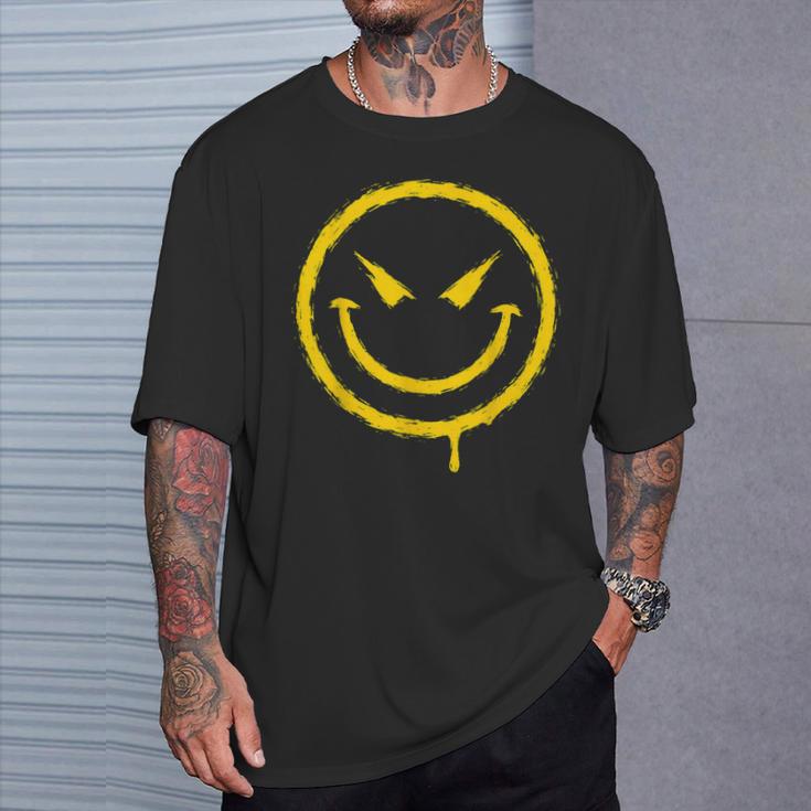 Meltingmile Face Groovige Lustige Coole Hippie-Ästhetik T-Shirt Geschenke für Ihn