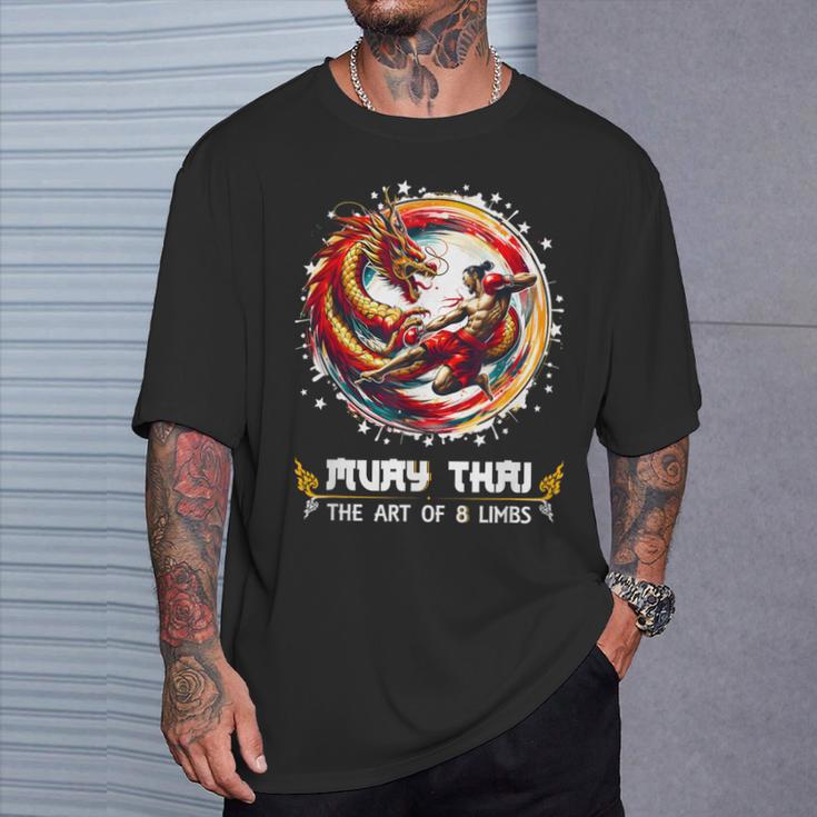 MMA Thai Boxing Art Of Eight Limbs Combat Muay Thai T-Shirt Gifts for Him