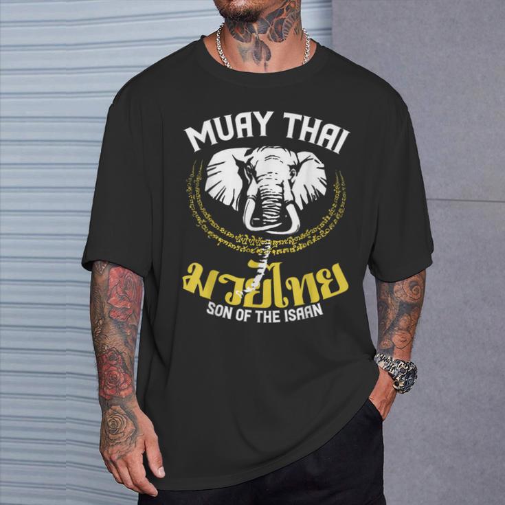 Muay Thai Thai Boxing Elephant Martial Arts T-Shirt T-Shirt Gifts for Him