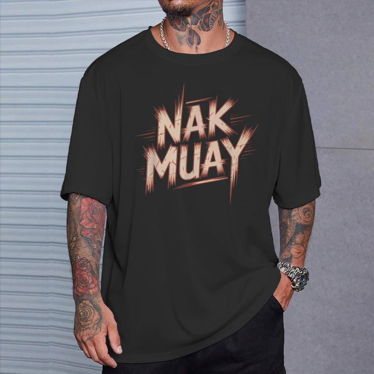 Muay Thai Fighter Nak Identity Training Practitioner Proud T-Shirt Gifts for Him